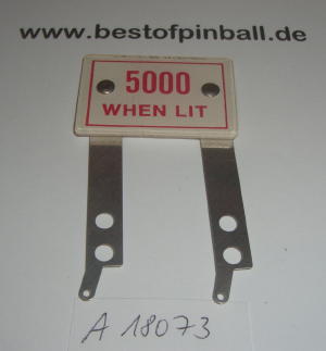 Targetblatt "5000 when lit" (Gottlieb)